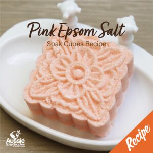 Pink Epsom Salt Soak Cubes Recipe